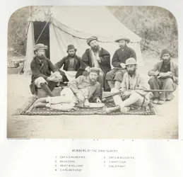 Miembros de la encuesta del Sinaí, 1868